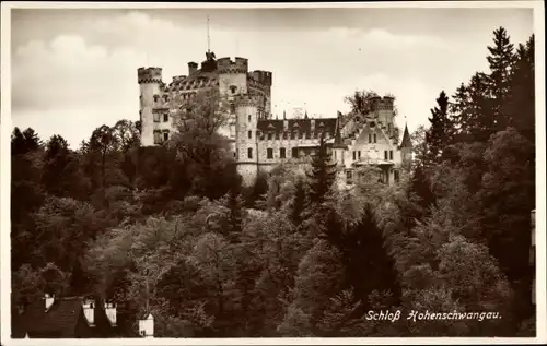 Ak Hohenschwangau Schwangau im Ostallgäu, Schloss Hohenschwangau