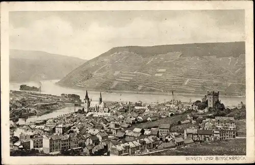 Ak Bingen am Rhein, Bingerbrück, Panorama