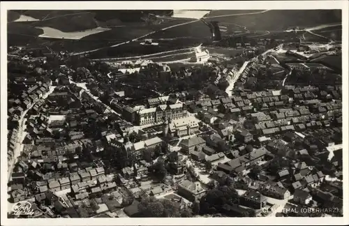 Ak Clausthal Zellerfeld im Oberharz, Luftaufnahme