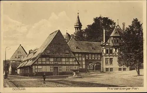 Ak Goslar am Harz, Frankenberger Plan, Fachwerkhäuser