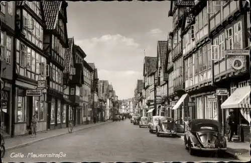 Ak Celle, Mauernstraße, Geschäft W. Klingelhöfer, Strumpf Vitrine