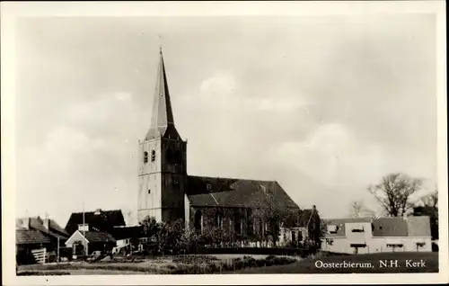 Ak Oosterbierum Waadhoeke Friesland Niederlande, N. H. Kerk