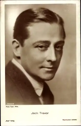 Ak Schauspieler Jack Trevor, Portrait