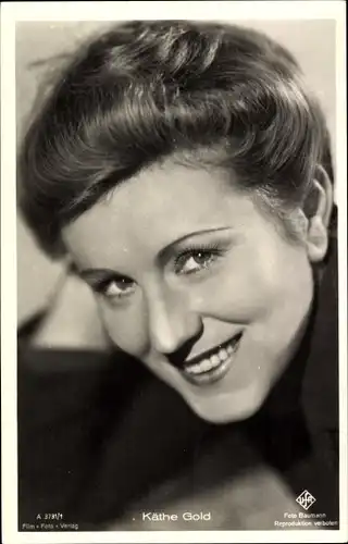 Ak Schauspielerin Käthe Gold, Portrait, Ufa Film