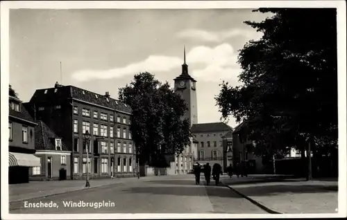 Ak Enschede Overijssel Niederlande, Windbrugplein