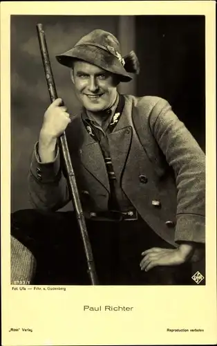 Ak Schauspieler Paul Richter als Jäger, Ross Verlag 8733/1