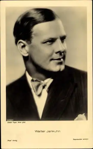 Ak Schauspieler Walter Jankuhn, Portrait, Ross