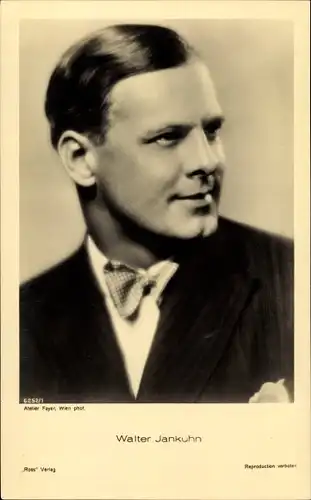 Ak Schauspieler Walter Jankuhn, Portrait, Ross