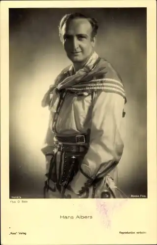 Ak Schauspieler Hans Albers, Portrait, Ross Verlag 7612/3