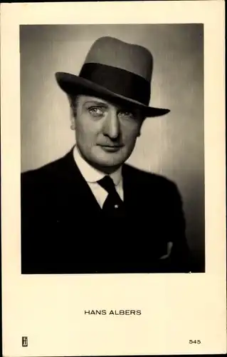 Ak Schauspieler Hans Albers mit Hut