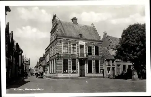 Ak Hattem Gelderland Niederlande, Gemeentehuis