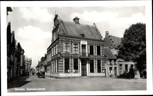 Ak Hattem Gelderland Niederlande, Gemeentehuis