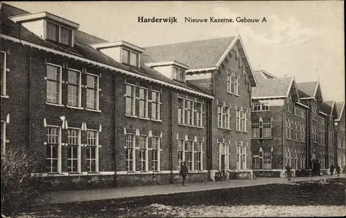 Ak Harderwijk Gelderland, Neue Kaserne, Gebäude A