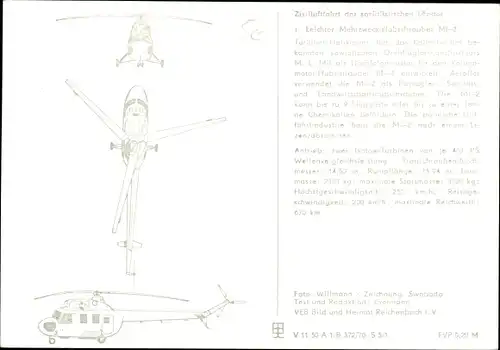 Ak russischer Hubschrauber MI-2