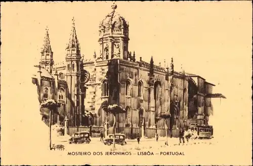 Ak Lisboa Lissabon Portugal, Mosteiro dos Jeronimos