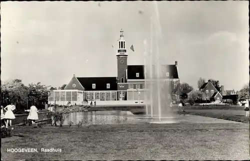 Ak Hoogeveen Drenthe Niederlande, Raadhuis