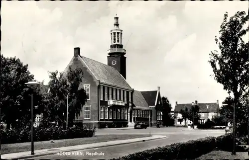 Ak Hoogeveen Drenthe, Raadhuis