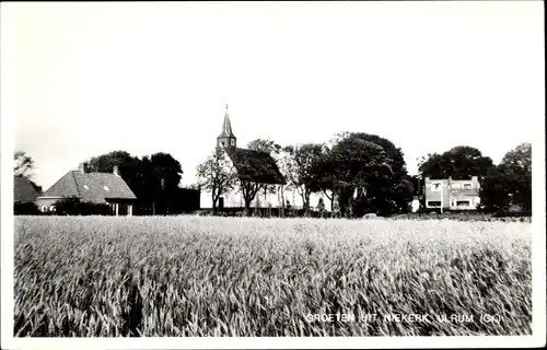 Ak Niekerk Ulrum Groningen Niederlande, Ortspartie