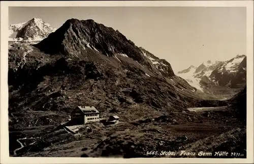 Ak Telfes im Stubai Tirol, Franz Senn Hütte