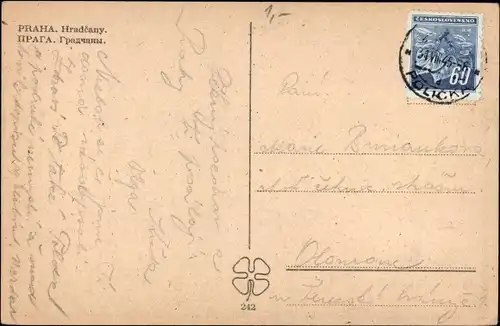 Ak Praha Prag Tschechien, Hradcany