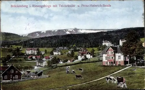 Ak Karpacz Górny Brückenberg Krummhübel Riesengebirge Schlesien, Prinz Heinrich Baude