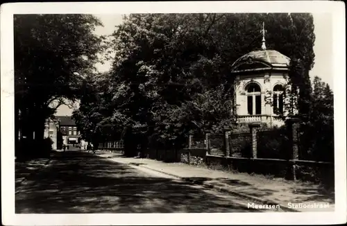 Ak Meerssen Limburg Niederlande, Stationstraat