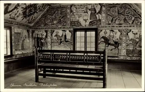 Ak Skansen Stockholm Schweden, Delsbogarden