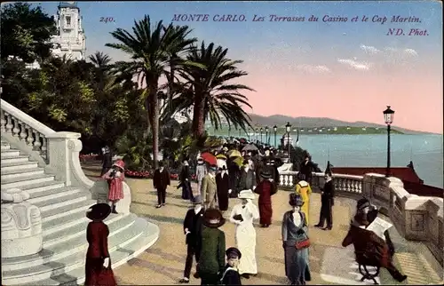 Ak Monte Carlo Monaco, Les Terrasses du Casino et le Cap Martin
