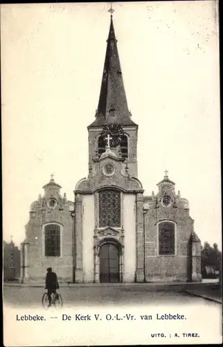 Ak Lebbeke Ostflandern Belgien, De Kerk