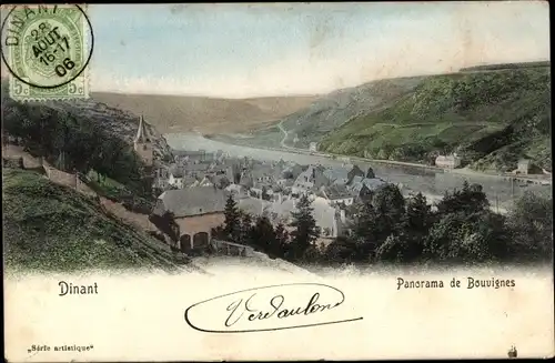 Ak Bouvignes sur Meuse Wallonien Namur, Panorama