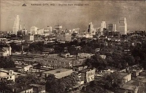 Ak Kansas City Missouri USA, Skyline from Hospital Hill