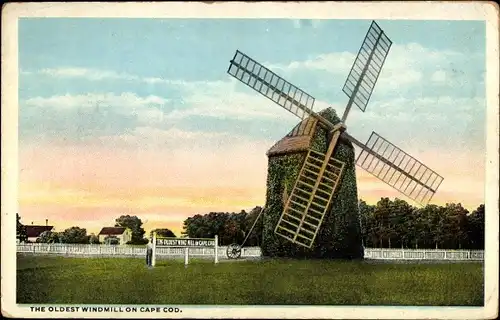 Ak Cape Cod Massachusetts USA, The Oldest Windmill