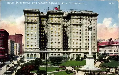 Ak San Francisco Kalifornien USA, Hotel St. Francis and Union Square