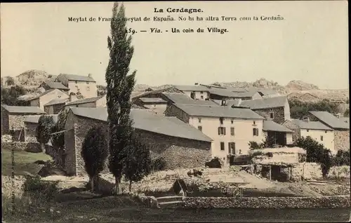 Ak Pyrénées Orientales, Cerdanya, Un coin du Village