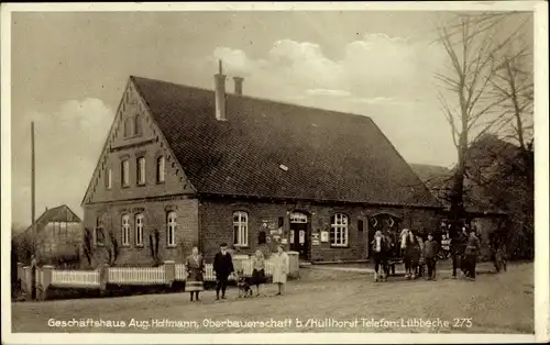 Ak Oberbauerschaft Hüllhorst Westfalen, Geschäftshaus Aug. Hoffmann