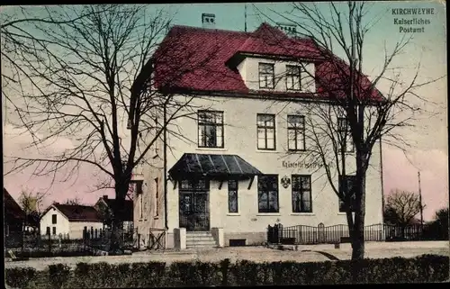 Ak Kirchweyhe Weyhe in Niedersachsen, Kaiserliches Postamt