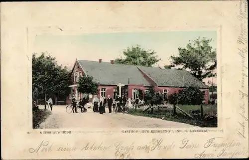 Ak Hude in Oldenburg, Gasthof Zur Erholung