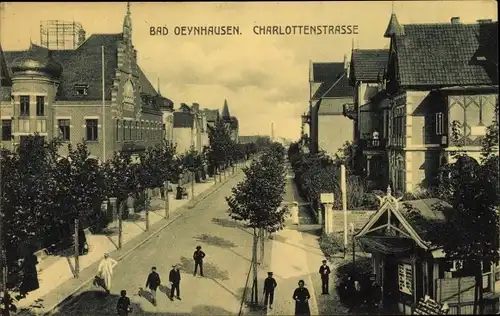 Ak Bad Oeynhausen in Westfalen, Charlottenstraße, Kiosk