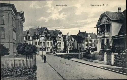 Ak Hameln an der Weser Niedersachsen, Grütterstraße