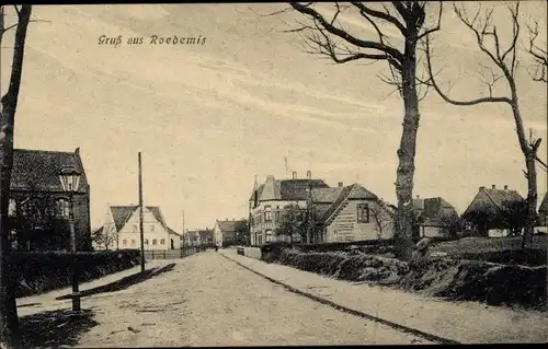 Ak Rödemis Husum in Nordfriesland, Straßenpartie