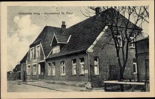 Ak Nordseebad Sankt Peter Ording, Gasthof Ohlsdorfer Krug