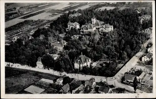 Ak Coswig in Sachsen, Heilstätte Lindenhof, Fliegeraufnahme