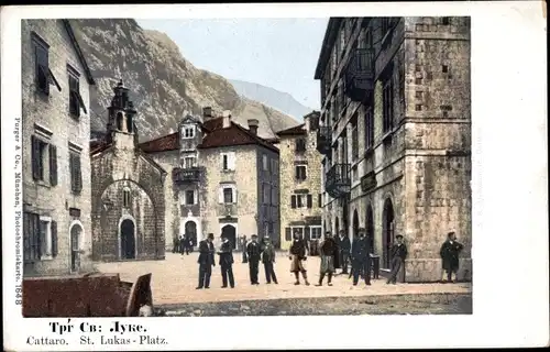 Ak Kotor Cattaro Montenegro, St Lukas Platz