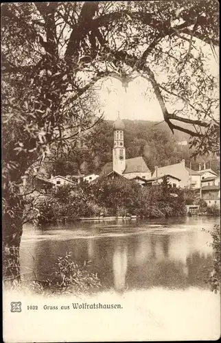 Ak Wolfratshausen in Oberbayern, Blick auf den Ort