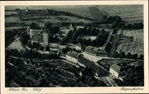 Ak Allstedt in Sachsen Anhalt, Schloss, Luftaufnahme