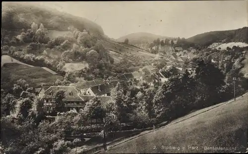 Ak Stolberg im Harz, Gesamtansicht