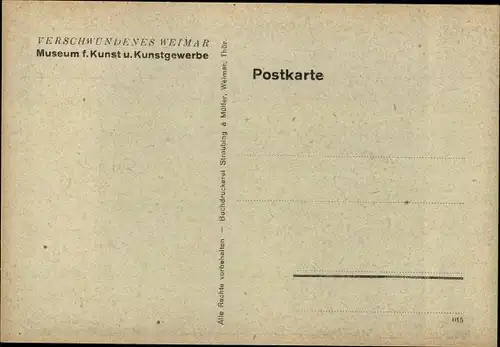 Künstler Ak Halboth, Kurt, Weimar in Thüringen, Museum für Kunst und Kunstgewerbe