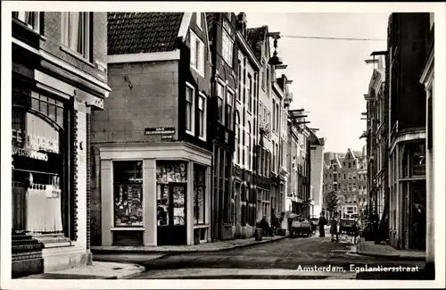 Ak Amsterdam Nordholland Niederlande, Egelantiersstraat