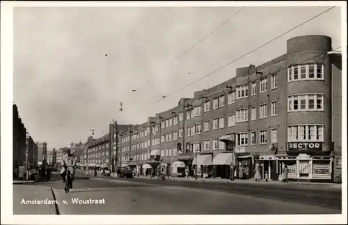 Ak Amsterdam Nordholland Niederlande, v. Woustraat