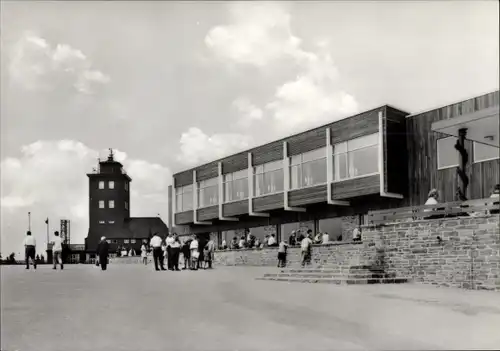 Ak Oberwiesenthal im Erzgebirge, HO Gaststätte Fichtelberghaus